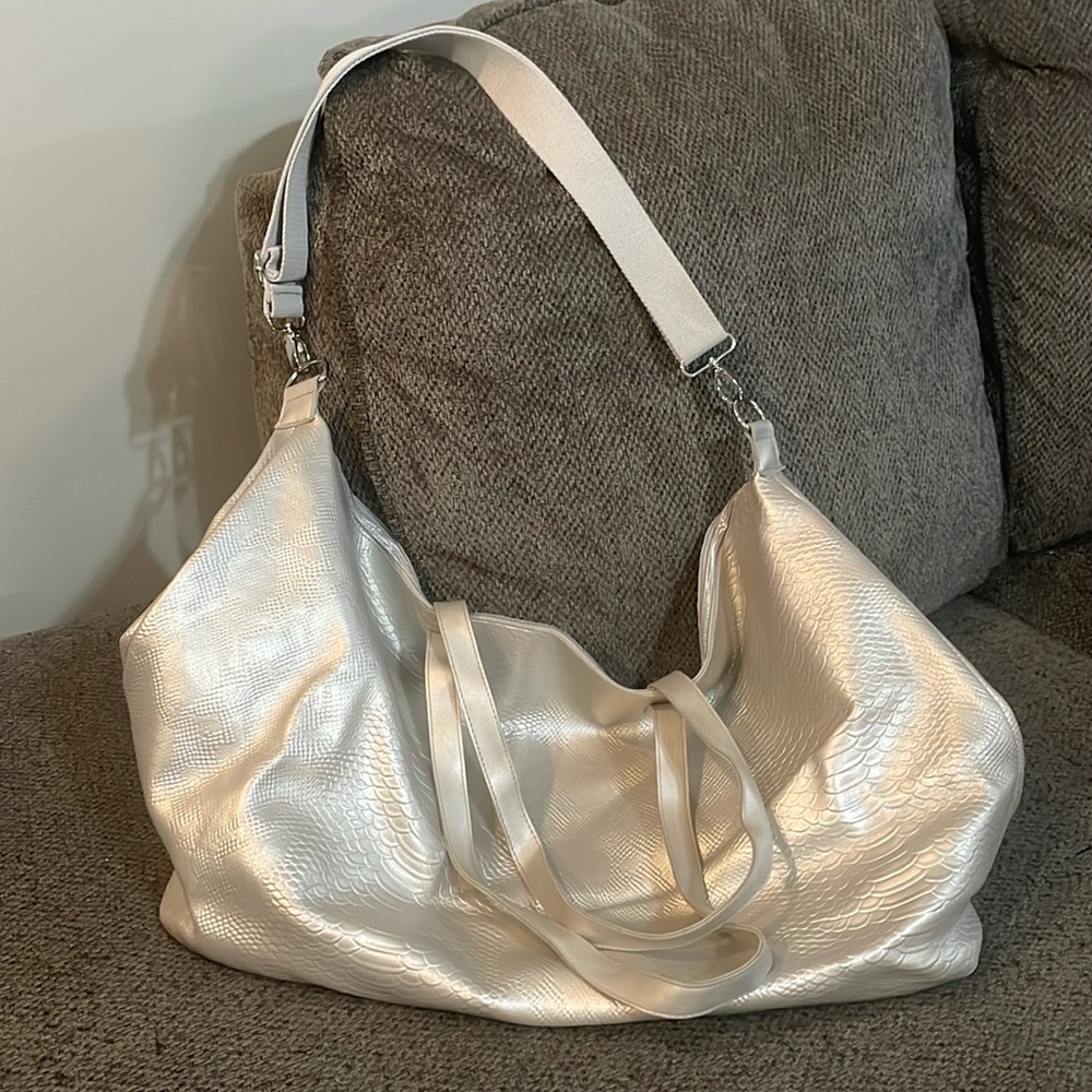 Large Silver Tote